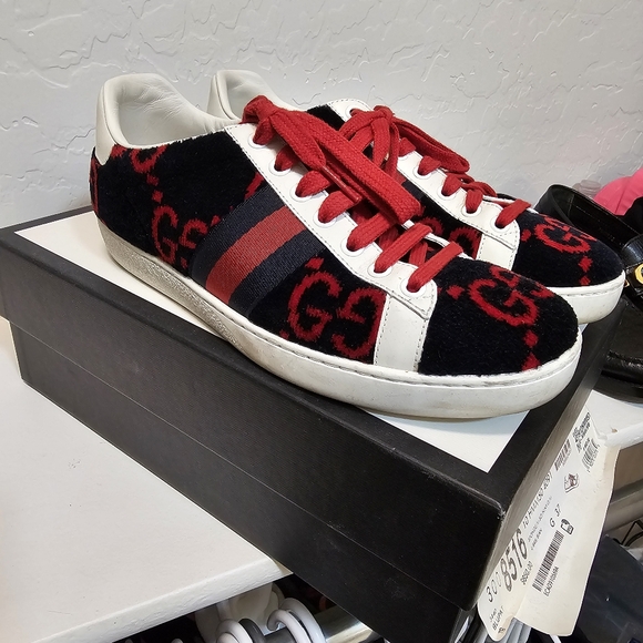 Authentic Gucci Ace Sneakers Shoes - Picture 6 of 10